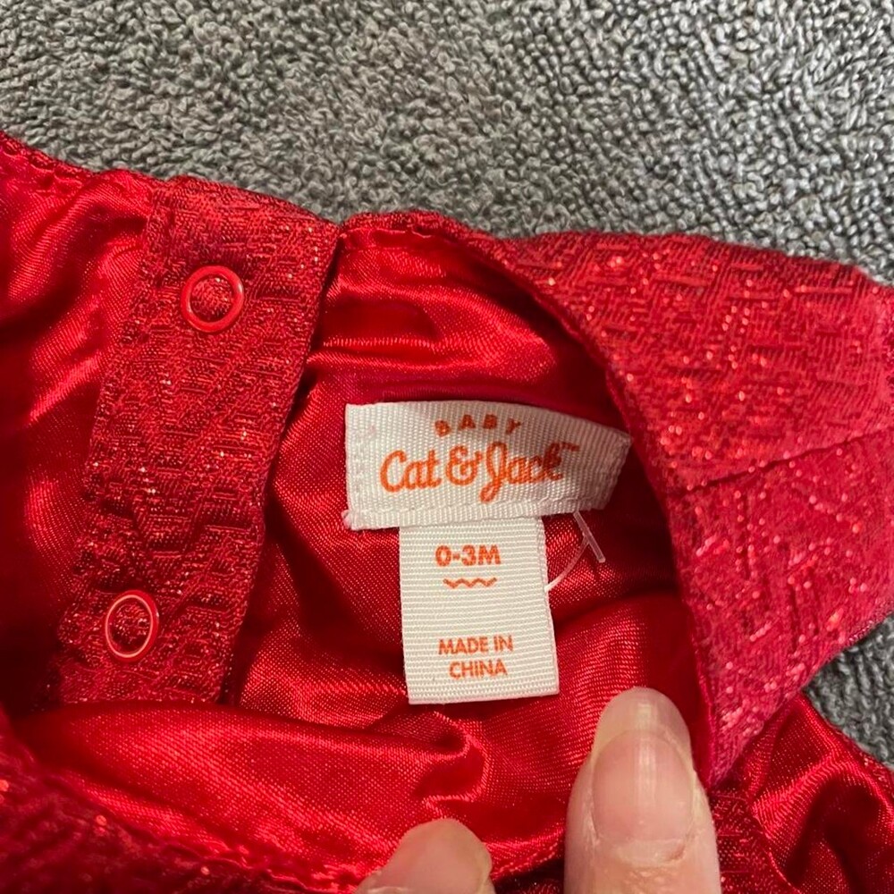 Cat & Jack Girls' Red Dress - Picture 2 of 6